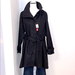 Yoki Outerwear Winter Trench Coat Black Lined NWT❄️